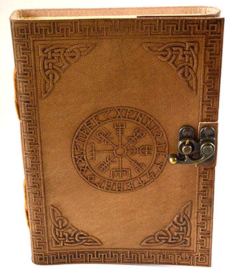 Rune Leather Black Book with Latch Mythical Collectibles Journals