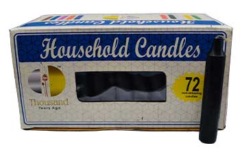Black Taper Candles (set of 72) Mythical Collectibles Candles