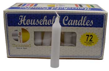 White Taper Candles (set of 72) Mythical Collectibles Candles