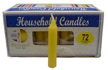 Yellow Taper Candles (set of 72) Mythical Collectibles Candles