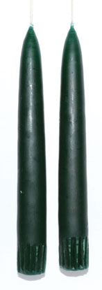 Dark Green Taper Candles - 2 pack Mythical Collectibles Candles