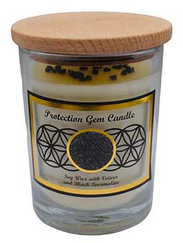 Protection Gem Stone Soy Candle Mythical Collectibles Candles