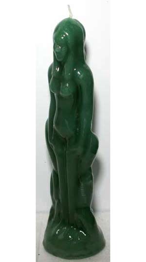 Green Female Candle Mythical Collectibles Candles