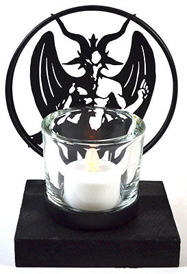 Baphomet Tealight Candle Holder Mythical Collectibles Candle Holders