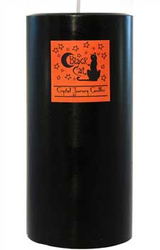 Black Cat Pillar Candle Mythical Collectibles Candles