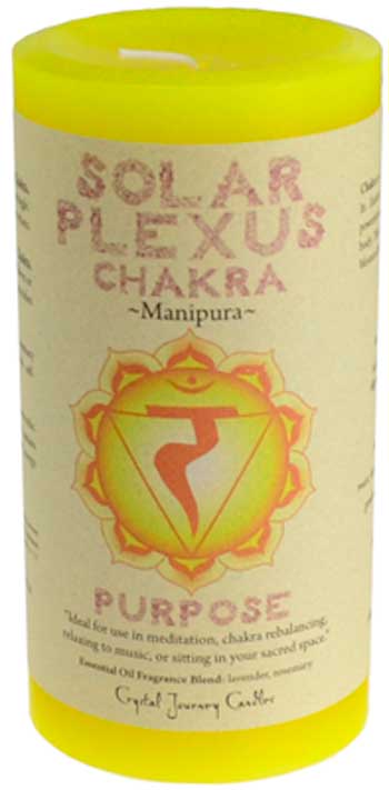 Solar Plexus Chakra Pillar CandleMythical Collectibles
