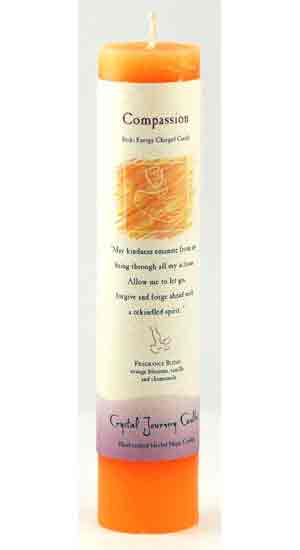 Compassion Reiki Charged Pillar Candle Mythical Collectibles Candles
