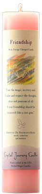 Friendship Reiki Charged Pillar Candle Mythical Collectibles Candles