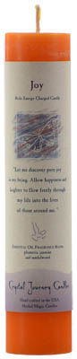 Joy Reiki Charged Pillar Candle Mythical Collectibles Candles
