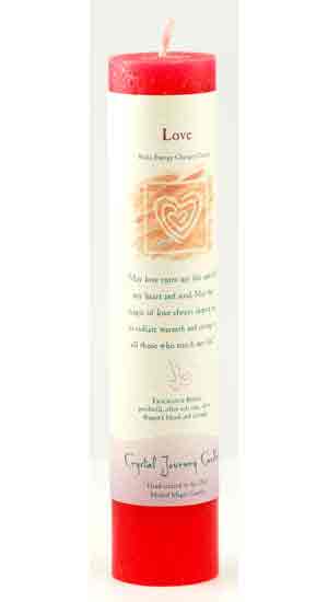 Love Reiki Charged Pillar Candle Mythical Collectibles Candles