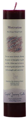 Motivation Reiki Charged Pillar CandleMythical Collectibles