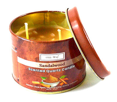 Sandalo (Sandalwood) Quartz Tin Candle Mythical Collectibles Candles