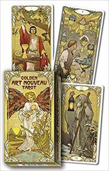 Golden Art Nouveau Tarot Mythical Collectibles Tarot Cards