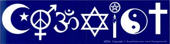 Coexist Bumper Sticker Mythical Collectibles Bumper Stickers