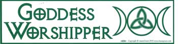 Goddess Worshipper Bumper Sticker Mythical Collectibles Bumper Stickers