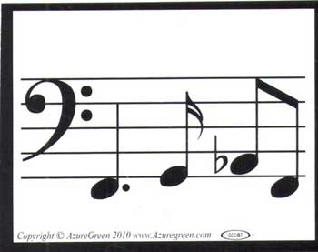 Music Line Bumper Sticker Mythical Collectibles Bumper Stickers