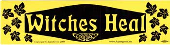 Witches Heal Bumper Sticker Mythical Collectibles Bumper Stickers