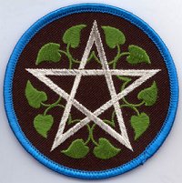 Leafy Pentagram Patch Mythical Collectibles Clothing Patches