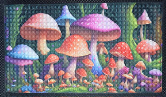Mushroom Doormat Mythical Collectibles