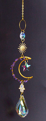 Celestial Crescent Sun Catcher Mythical Collectibles