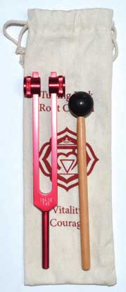 Root Chakra Red Tuning Fork Mythical Collectibles