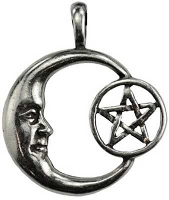 Pentacle Moon Celestial amuletMythical Collectibles