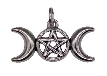 Triple Moon Pentagram amuletMythical Collectibles