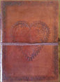 Heart Leather Black Book with Cord Mythical Collectibles