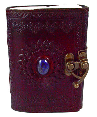 Lapis Sun Leather Blank Journal with Latch Mythical Collectibles Journals