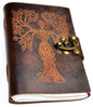 Tree Woman Leather Black Book with LatchMythical Collectibles