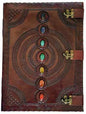 7 Stone Leather Black Book with 3 LatchesMythical Collectibles