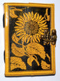Sunflower Leather Black Book with LatchMythical Collectibles