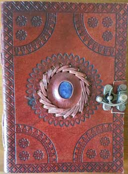 5" x 7" God's Eye Embossed Leather Journal with Latch Mythical Collectibles