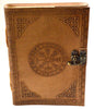 Rune Leather Black Book with Latch Mythical Collectibles Journals