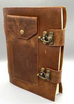 Soft Leather Journal with Double Latch Mythical Collectibles Journals