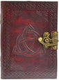 Triquetra Leather Black Book with Latch Mythical Collectibles Journals