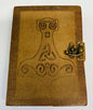 5" x 7" Thor Hammer Embossed Leather Journal with Latch Mythical Collectibles