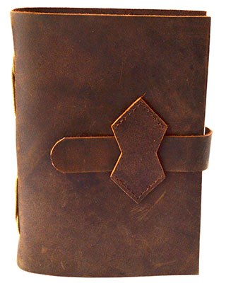 Brown Leather Journal with Strap Mythical Collectibles Journals