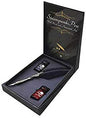 Steampunk Pen with Black & Amaranth Ink calligraphy setMythical Collectibles