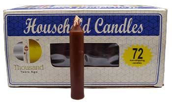 Brown Taper Candles (set of 72) Mythical Collectibles Candles