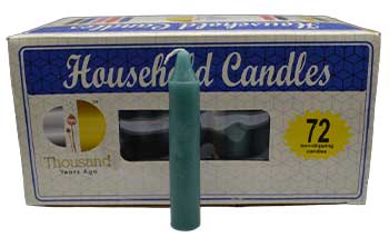 Green Taper Candles (set of 72) Mythical Collectibles Candles