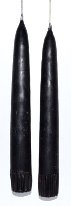 Black Taper Candles - 2 pack Mythical Collectibles Candles