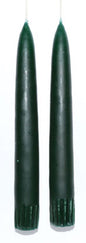 Dark Green Taper Candles - 2 pack Mythical Collectibles Candles