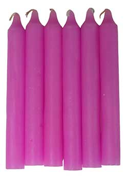 Pink Taper Candles (set of 6) Mythical Collectibles Candles