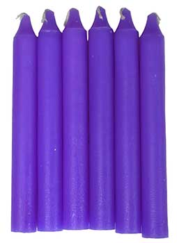 Purple Taper Candles (set of 6) Mythical Collectibles Candles