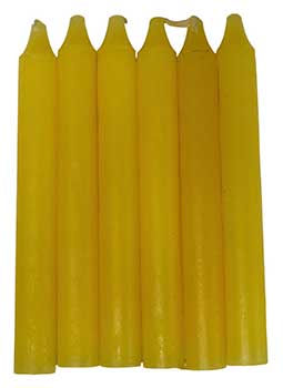 Yellow Taper Candles (set of 6) Mythical Collectibles Candles