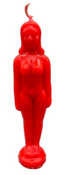 Red Woman Candle Mythical Collectibles