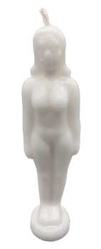 White Woman Candle Mythical Collectibles