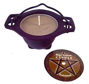Sandalwood Candle in cauldron Mythical Collectibles Candles