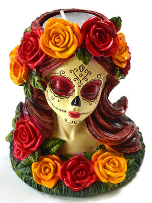 Day of the Dead Tealight Candle Holder Mythical Collectibles Candle Holders